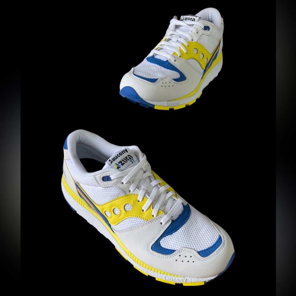 Saucony AZURA OG White Yellow *NEW* Men’s size 11 - Picture 6 of 10